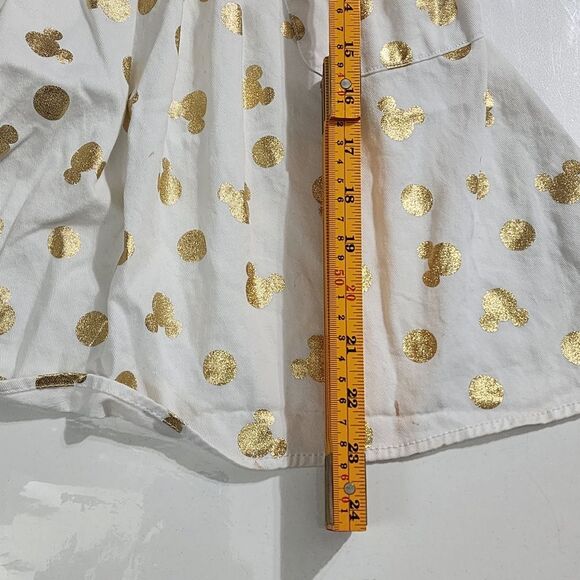 Disney Girls Chef Cooking Baking Apron & Minnie Mouse Ears Hat Set Gold Metallic - Picture 11 of 16